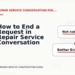 How to End a Request in Repair Service Conversation English