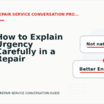 How to Explain Urgency Carefully in a Repair Service Conversation