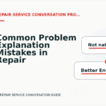 Common Problem Explanation Mistakes in Repair Service Conversation English