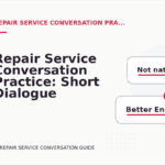 Repair Service Conversation Practice: Short Dialogue Examples