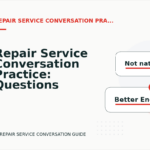 Repair Service Conversation Practice: Questions and Answers