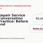 Repair Service Conversation Practice: Before and After Corrections