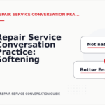 Repair Service Conversation Practice: Softening Direct Sentences