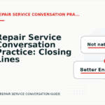 Repair Service Conversation Practice: Closing Lines and Follow-Ups